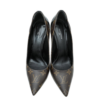 Louis Vuitton Monogram Black Cherie Pump 40