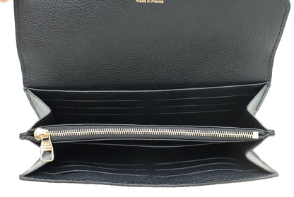 Louis Vuitton Black Monogram Empreinte Sarah Wallet
