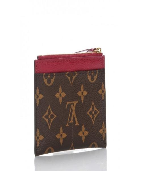 Louis Vuitton Zipped Card Holder Monogram Raisin Purple