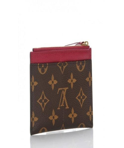 Louis Vuitton Zipped Card Holder Monogram Raisin Purple