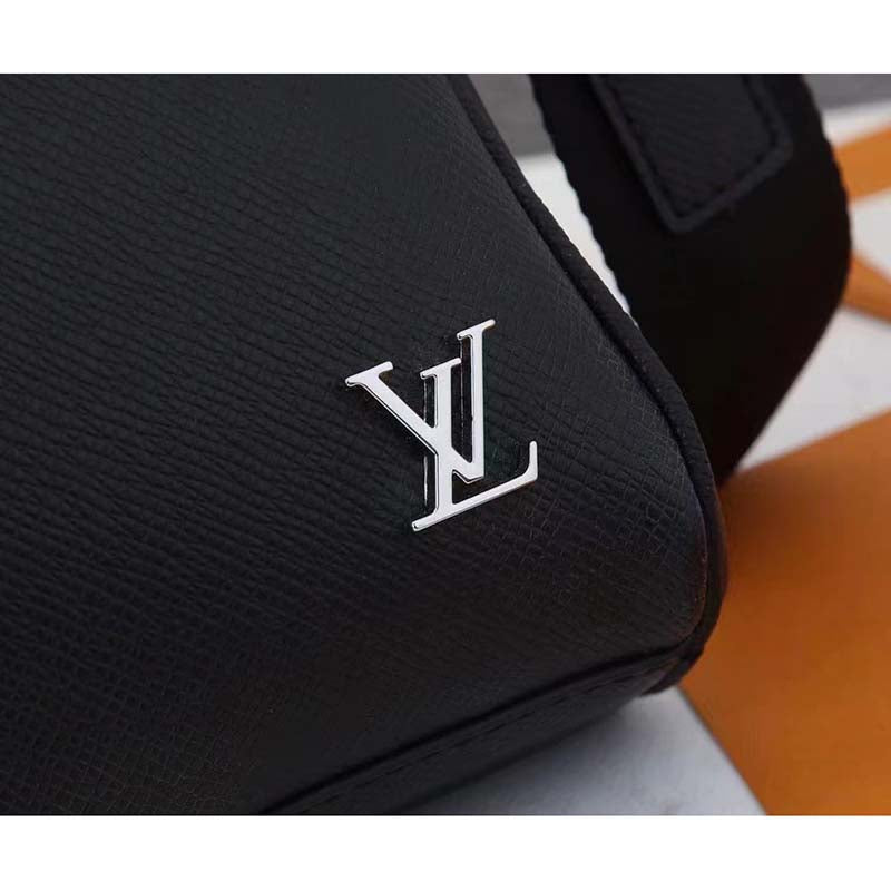 Louis Vuitton LV Men Alex Briefcase Embossed Taiga Cowhide Leather
