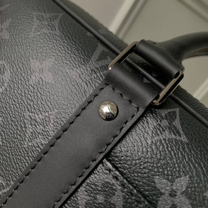 Louis Vuitton LV Men Porte-Documents Voyage PM Monogram Eclipse Coated Canvas
