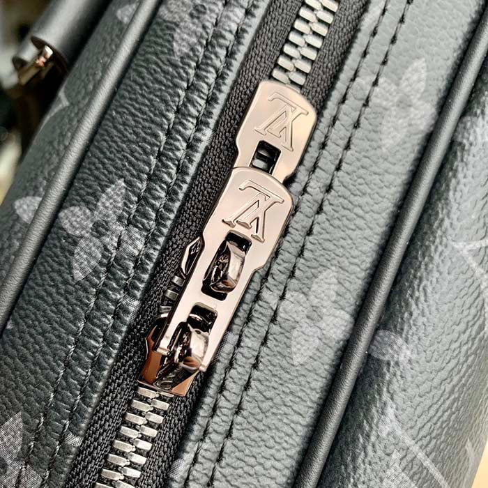 Louis Vuitton LV Men Porte-Documents Voyage PM Monogram Eclipse Coated Canvas