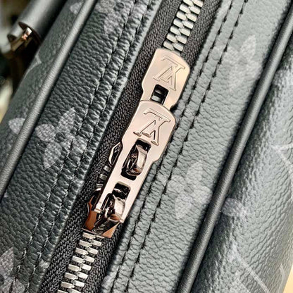 Louis Vuitton LV Men Porte-Documents Voyage PM Monogram Eclipse Coated Canvas