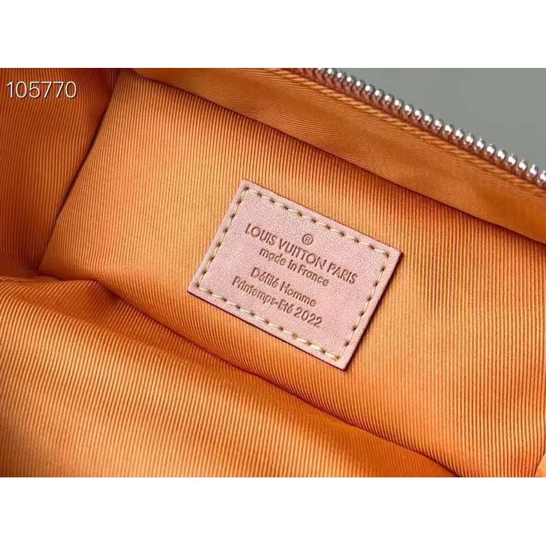 Louis Vuitton LV Men Vertical Soft Trunk Bag Saffron Yellow Cowhide Leather