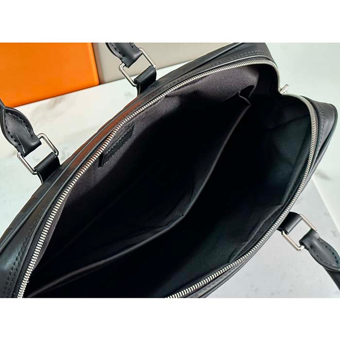 Louis Vuitton LV Uniisex Porte-Documents Voyage PM Black Damier Infini Cowhide Leather