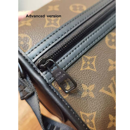 Louis Vuitton LV Unisex Archy Messenger GM Bag Monogram Macassar Coated Canvas