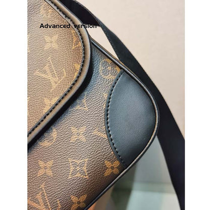 Louis Vuitton LV Unisex Archy Messenger GM Bag Monogram Macassar Coated Canvas
