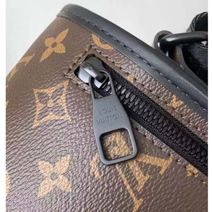 Louis Vuitton LV Unisex Archy Messenger PM Bag Monogram Macassar Coated Canvas