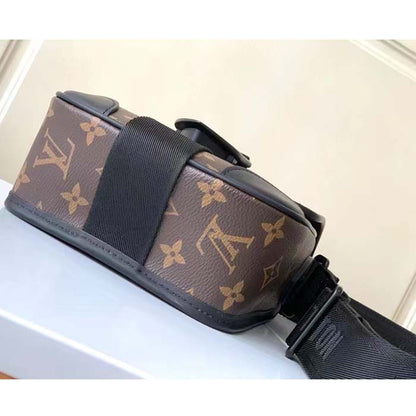 Louis Vuitton LV Unisex Archy Messenger PM Bag Monogram Macassar Coated Canvas