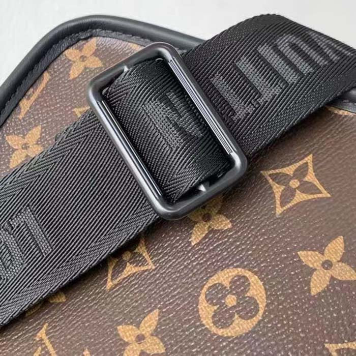 Louis Vuitton LV Unisex Archy Messenger PM Bag Monogram Macassar Coated Canvas