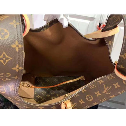 Louis Vuitton LV Unisex Atlantis GM Monogram Reverse Coated Canvas Cowhide Leather