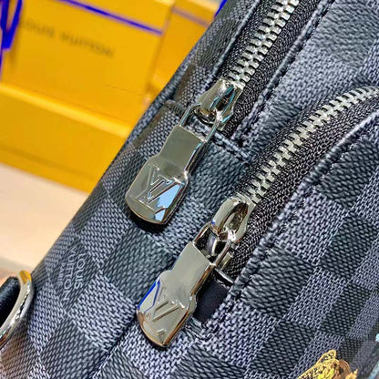 Louis Vuitton LV Unisex Avenue Sling Bag Damier Graphite Coated Canvas