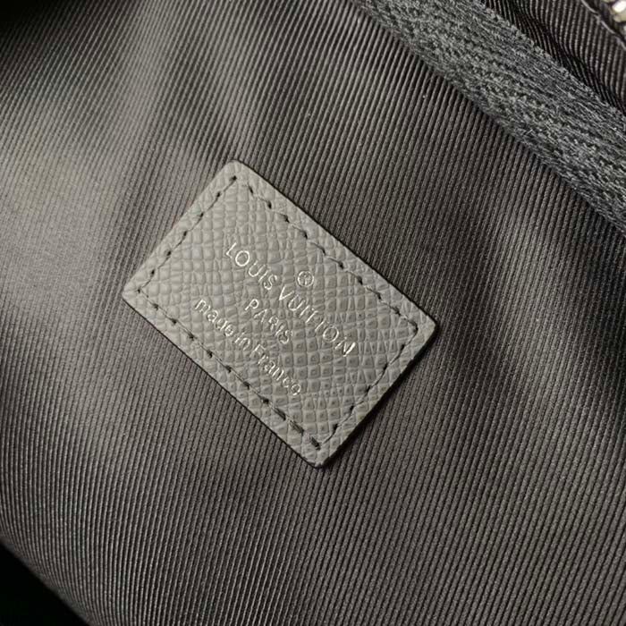 Louis Vuitton LV Unisex Avenue Sling Bag Grey Glacier Taiga Cowhide Leather
