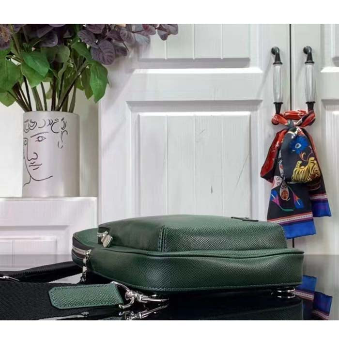 Louis Vuitton LV Unisex Avenue Slingbag NM Vert Laurier Green Taiga Cowhide Leather