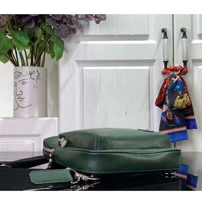 Louis Vuitton LV Unisex Avenue Slingbag NM Vert Laurier Green Taiga Cowhide Leather