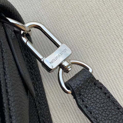 Louis Vuitton LV Women Buci Crossbody Black Epi Grained Smooth Cowhide Leather