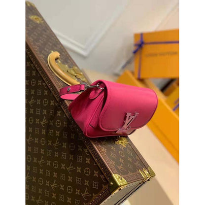 Louis Vuitton LV Women Buci Crossbody Pink Epi Grained Smooth Cowhide Leather