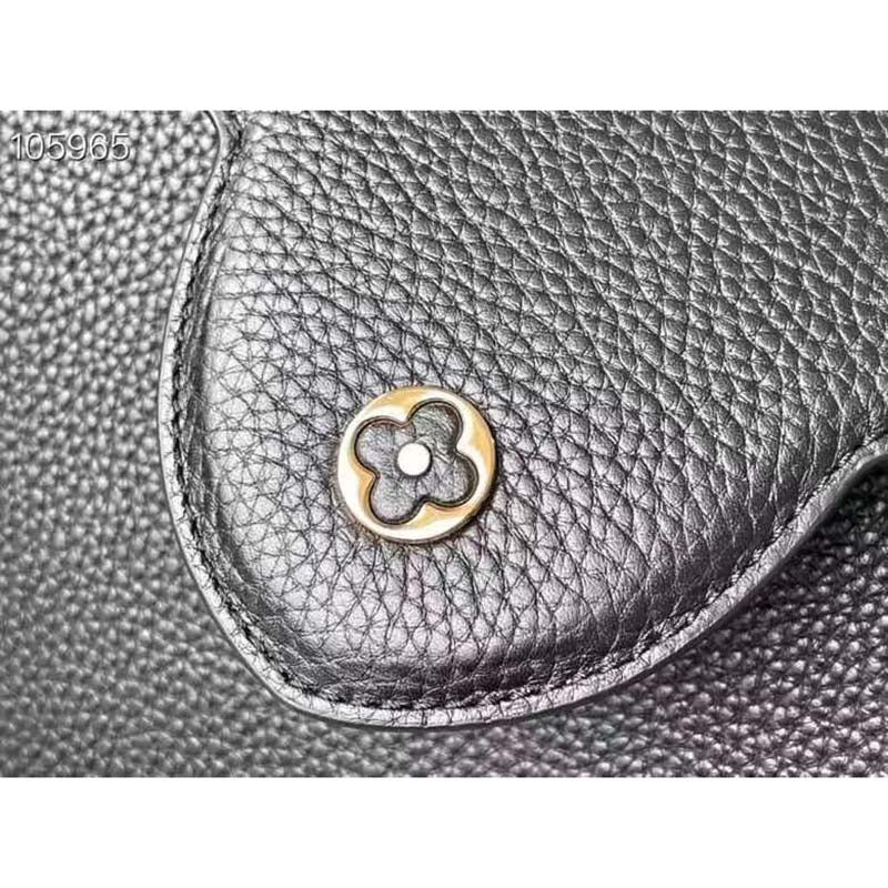 Louis Vuitton LV Women Capucines BB Handbag Black Taurillon Cowhide Leather