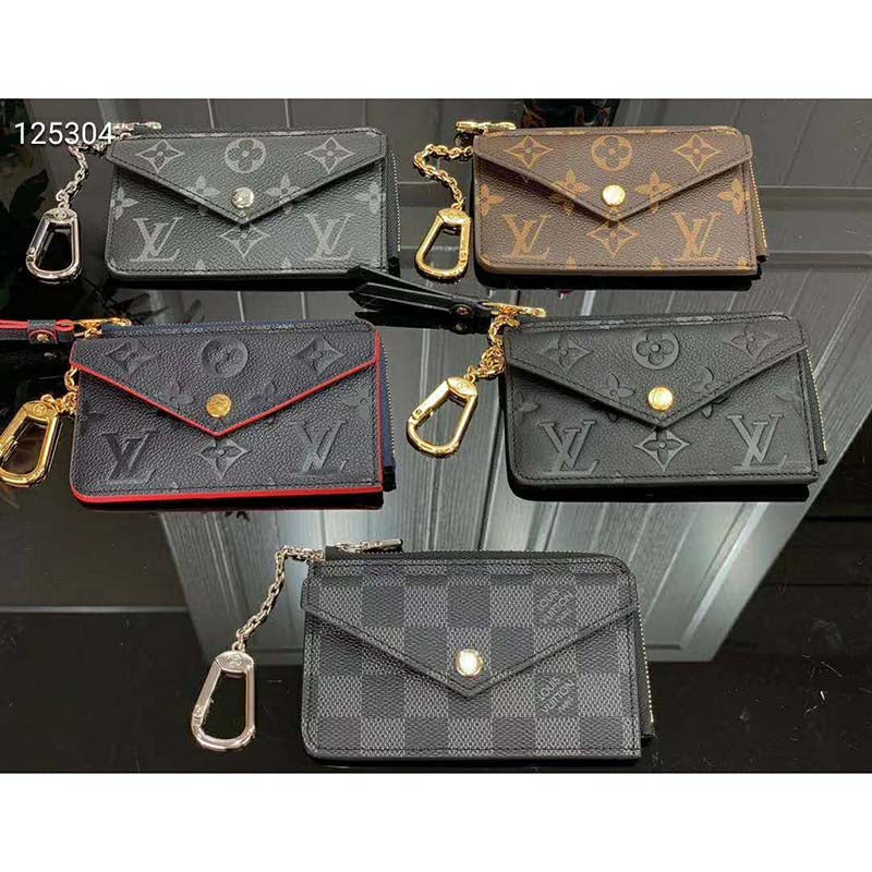 Louis Vuitton LV Unisex Card Holder Recto Verso Monogram Empreinte Leather