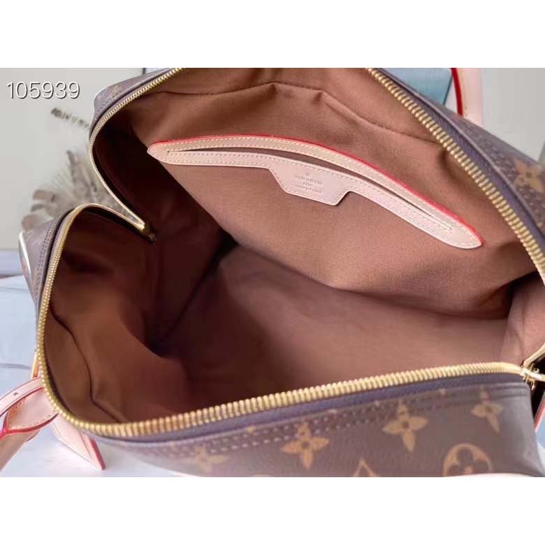 Louis Vuitton LV Unisex Carryall Coated Canvas VVN Shiny Golden Brass