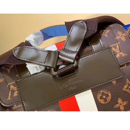 Louis Vuitton LV Unisex Christopher MM Backpack Monogram Canvas Cowhide Leather