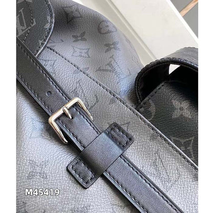 Louis Vuitton LV Unisex Christopher MM Backpack Monogram Eclipse Coated Canvas Reverse