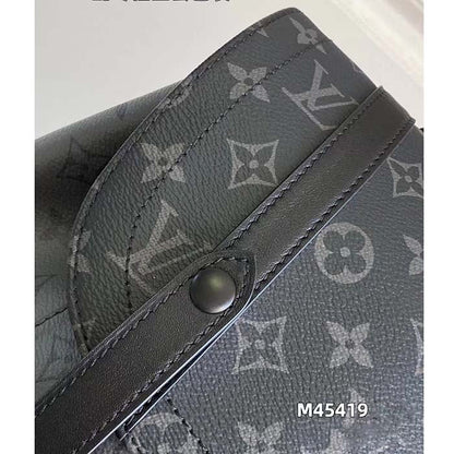 Louis Vuitton LV Unisex Christopher MM Backpack Monogram Eclipse Coated Canvas Reverse