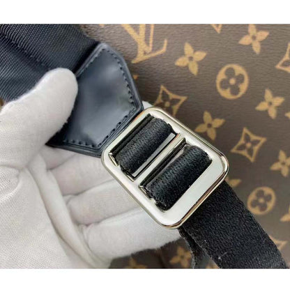 Louis Vuitton LV Unisex Christopher MM Backpack Monogram Macassar Coated Canvas