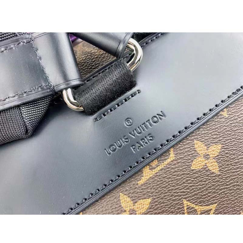 Louis Vuitton LV Unisex Christopher MM Backpack Monogram Macassar Coated Canvas