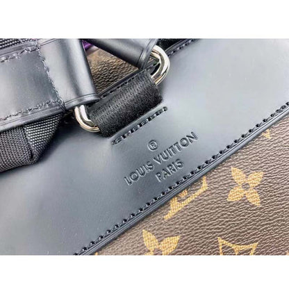 Louis Vuitton LV Unisex Christopher MM Backpack Monogram Macassar Coated Canvas