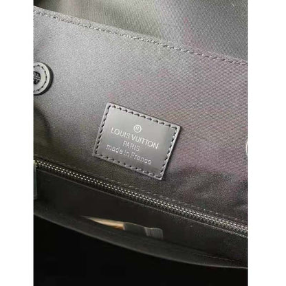 Louis Vuitton LV Unisex Christopher PM Backpack Grey Monogram Eclipse Coated Canvas