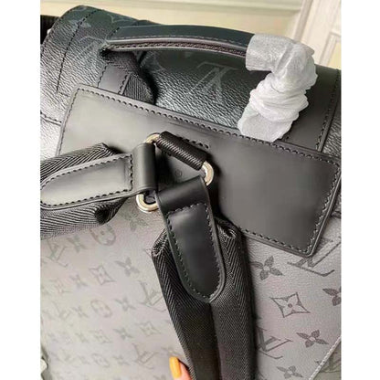 Louis Vuitton LV Unisex Christopher PM Backpack Grey Monogram Eclipse Coated Canvas