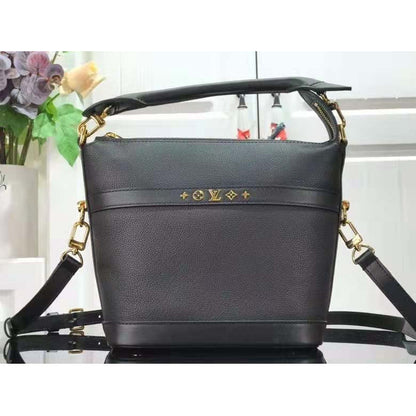 Louis Vuitton LV Unisex Cruiser PM Black Calfskin Leather Cowhide