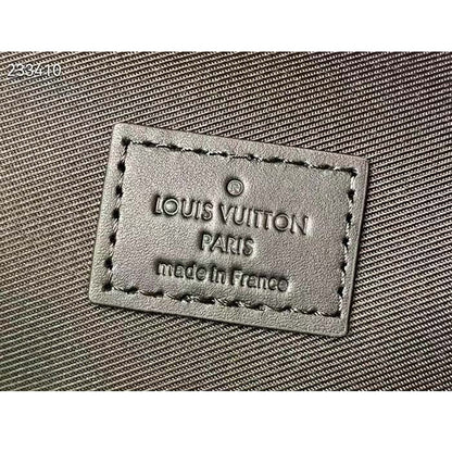 Louis Vuitton LV Unisex Discovery Backpack PM Damier Graphite Coated Canvas Cowhide Leather