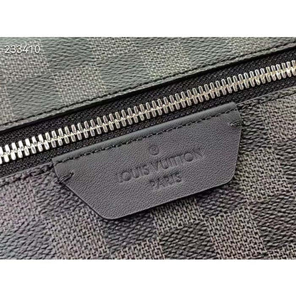 Louis Vuitton LV Unisex Discovery Backpack PM Damier Graphite Coated Canvas Cowhide Leather