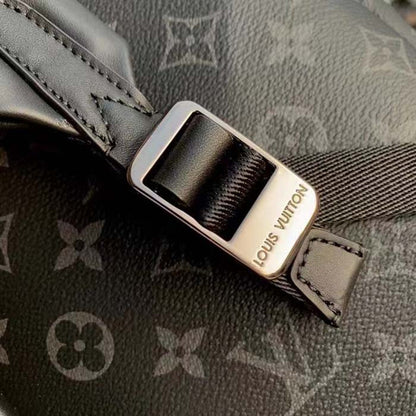Louis Vuitton LV Unisex Discovery Backpack PM Monogram Eclipse Coated Canvas Cowhide Leather