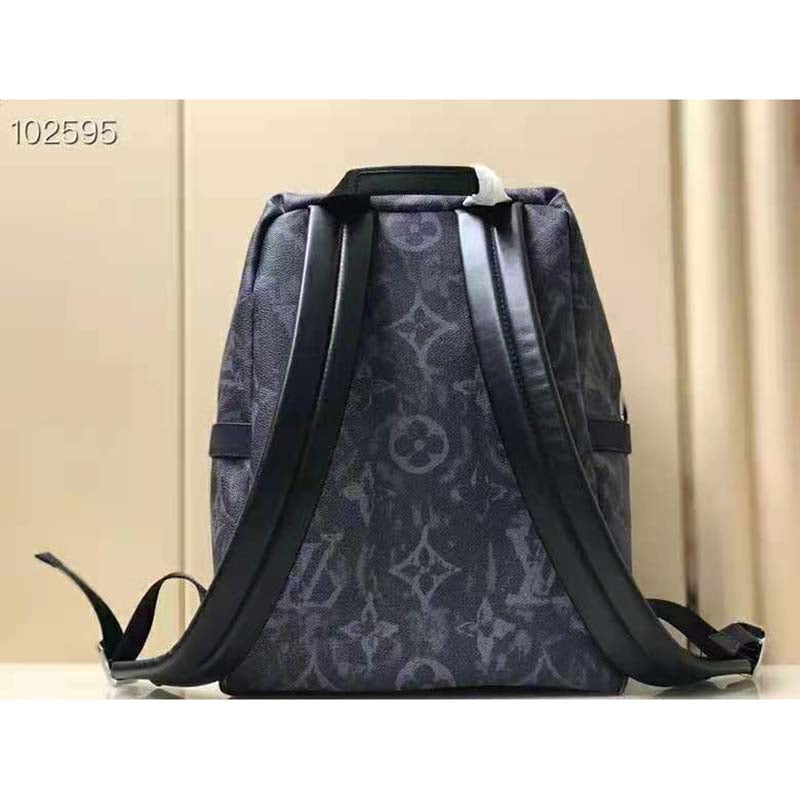 Louis Vuitton LV Unisex Discovery Backpack PM Monogram Pastel Noir Coated Canvas