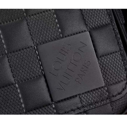 Louis Vuitton LV Unisex District PM Bag Black Damier Infini Cowhide Leather