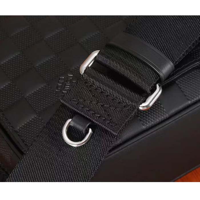 Louis Vuitton LV Unisex District PM Bag Black Damier Infini Cowhide Leather