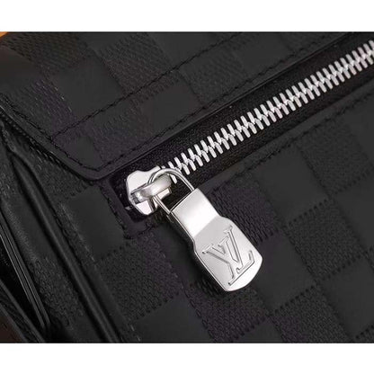 Louis Vuitton LV Unisex District PM Bag Black Damier Infini Cowhide Leather