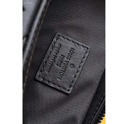 Louis Vuitton LV Unisex Duo Messenger Black Monogram Shadow Calf Leather