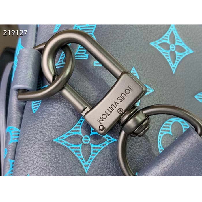 Louis Vuitton LV Unisex Duo Slingbag Navy River Blue Calf Leather