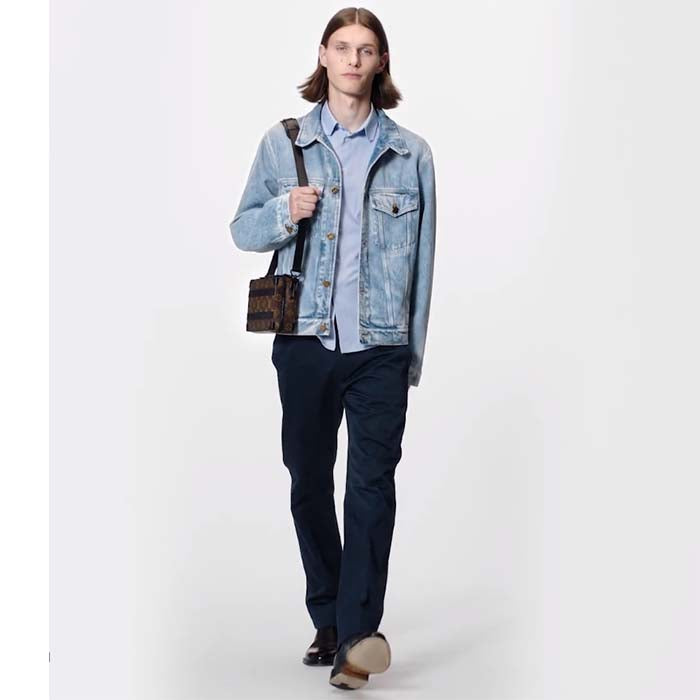 Louis Vuitton LV Unisex Handle Soft Trunk Monogram Macassar Coated Canvas Cowhide Leather