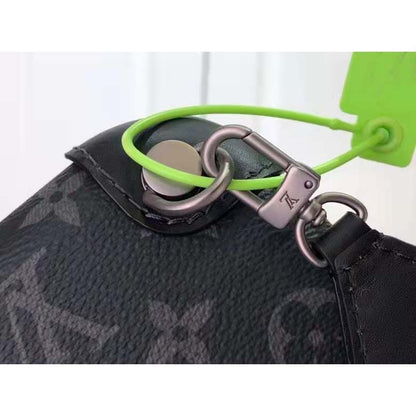 Louis Vuitton LV Unisex Horizon Clutch Black Monogram Eclipse Coated Canvas Textile Cowhide