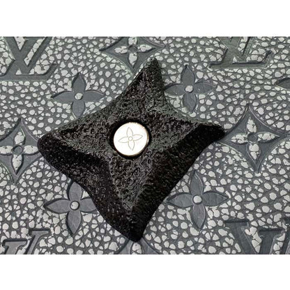 Louis Vuitton LV Unisex Keepall 50 Granite Taurillon Monogram Embossed Cowhide Leather