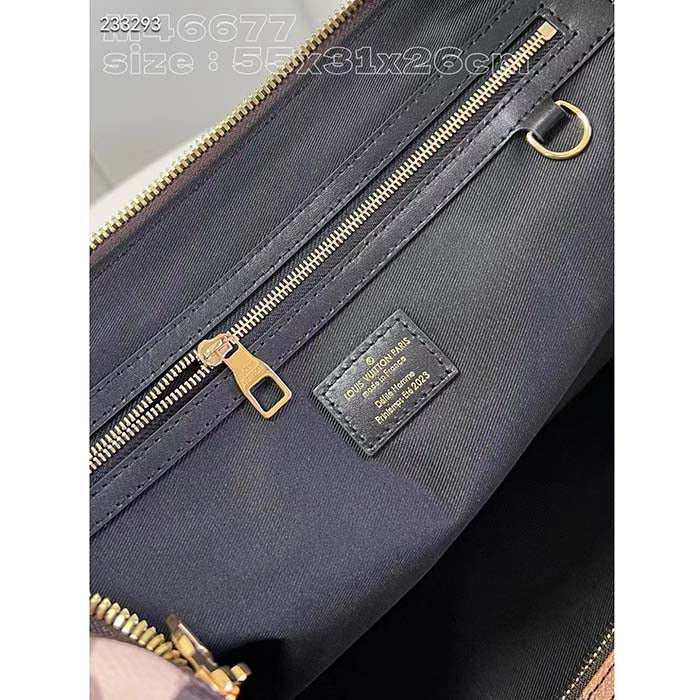 Louis Vuitton LV Unisex Keepall Bandoulière 45 Brown Monogram Coated Canvas Cowhide Leather
