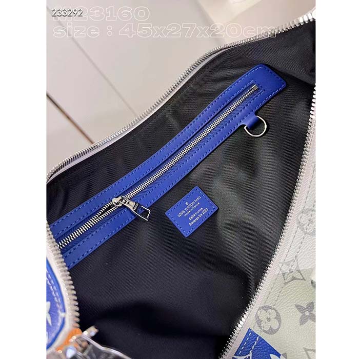 Louis Vuitton LV Unisex Keepall Bandoulière 45 Multicolor Monogram Coated Canvas Cowhide Leather