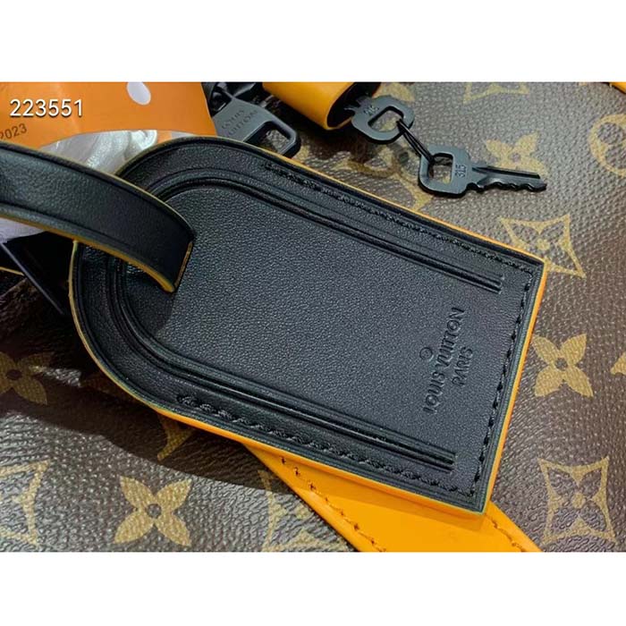 Louis Vuitton LV Unisex Keepall Bandoulière 45 Radiant Sun Monogram Macassar Coated Canvas