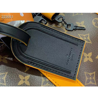 Louis Vuitton LV Unisex Keepall Bandoulière 45 Radiant Sun Monogram Macassar Coated Canvas